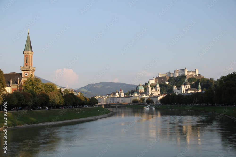 village on river