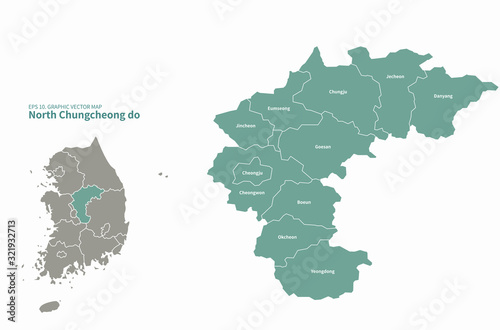 korea city map. chongcheong bukdo map. chongcheong-do map. 