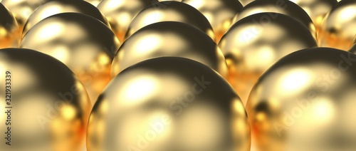 Fotografia Diseño abstracto de esferas tridimensionales