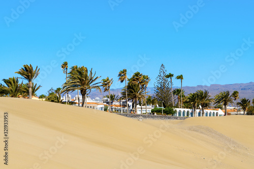 Fototapeta Naklejka Na Ścianę i Meble -  Dunes at Maspalomas in Gran Canaria