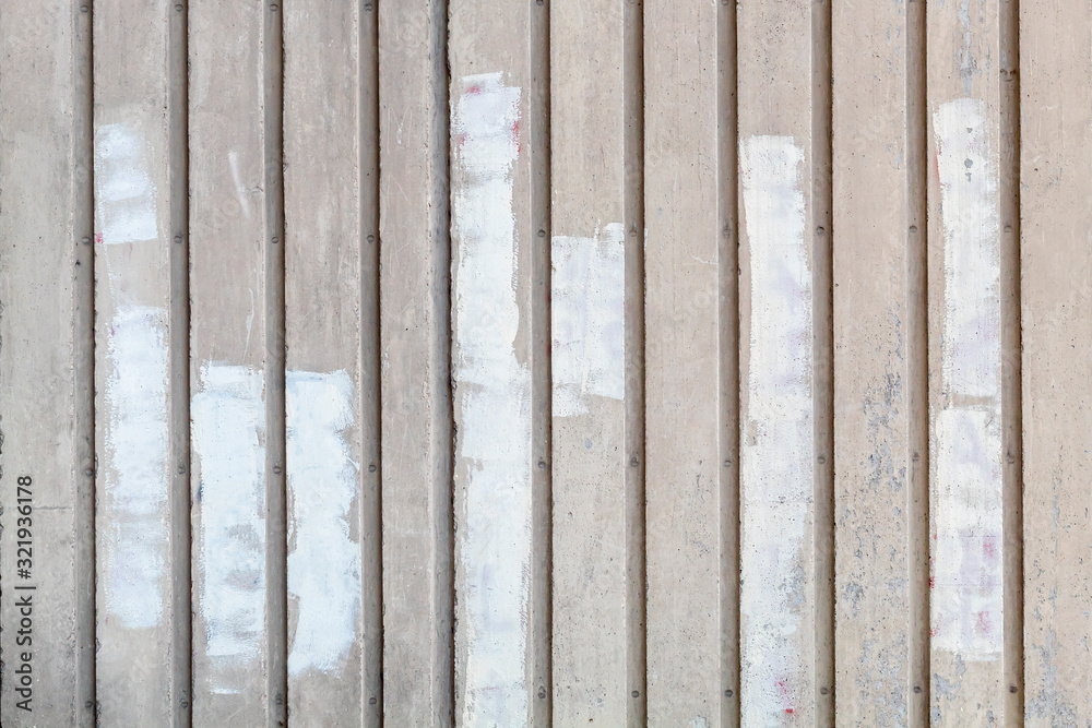 Old Weathered Grayish Striped Concrete Wall Randomly Painted With White Old Weathered Grayish Striped Concrete Wall Randomly Painted With White