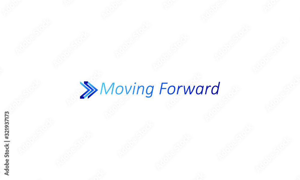 Abstract business, blue initial M, Transport logistic logo of express arrow moving forward for courier delivery, transportation, shipping service or technology and sains. Vector designs template.