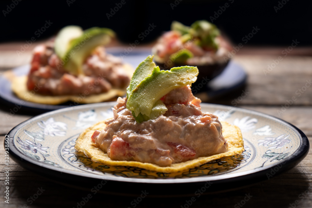 Mexican tuna salad toast also called 