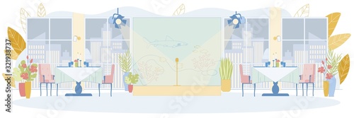 Premium Restaurant Interior for Solemn Events.