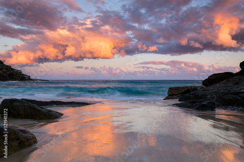 Tamarama Beach at sunset, Sydney Australia © Gary