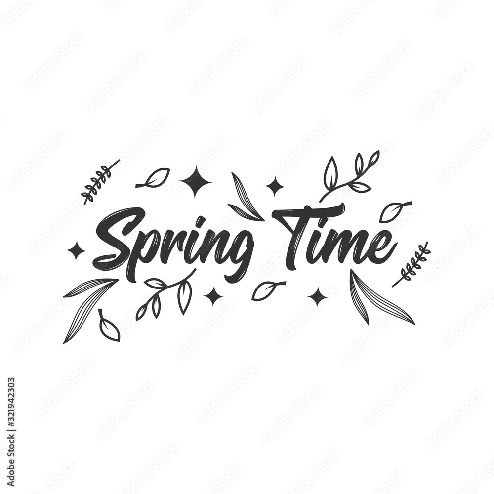 Hello Spring Vector Illustration Template Design Hello Spring Vector Illustration Template Design