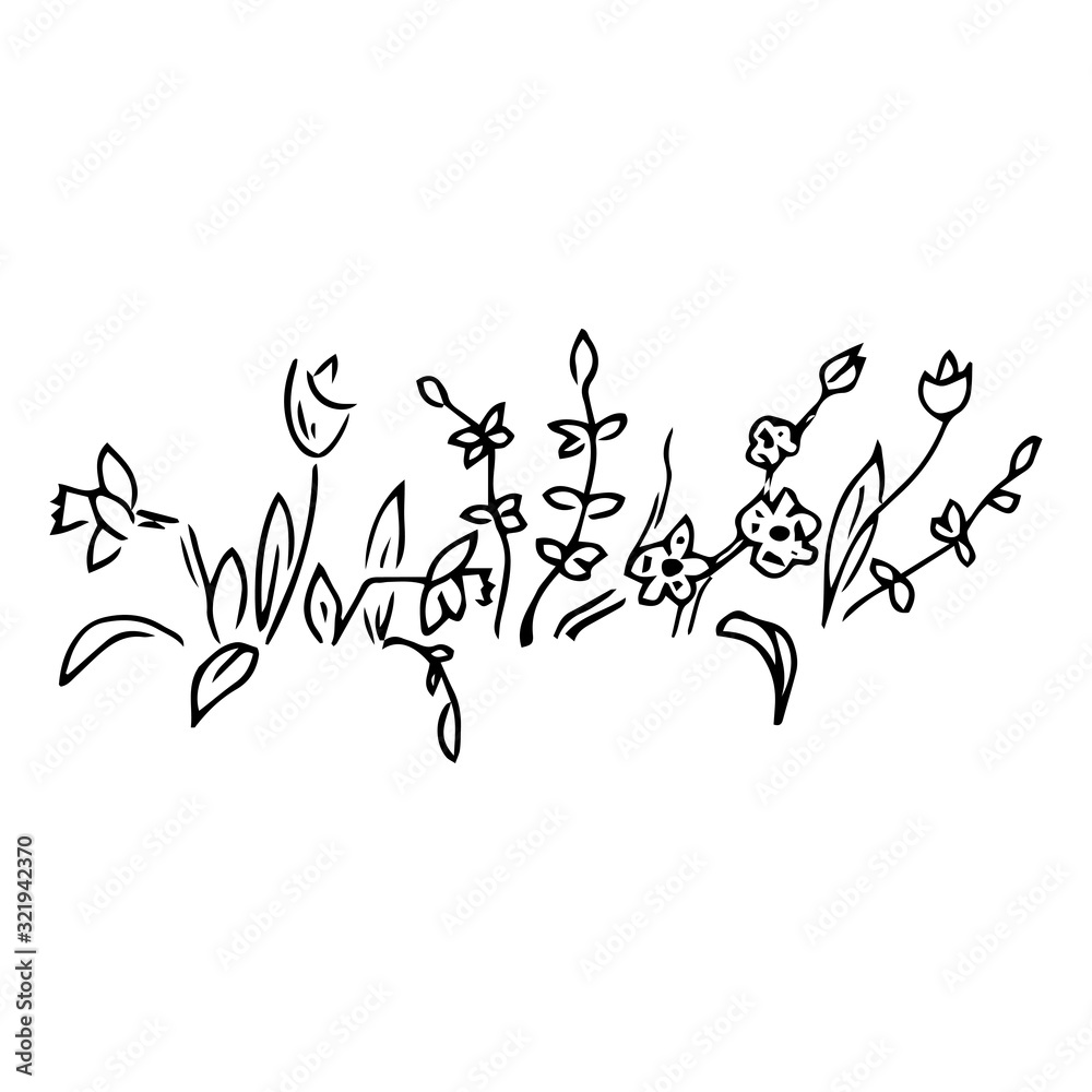 Flower icon. Vector illustration of spring. Hand drawn spring flower. Flower icon. Vector illustration of spring. Hand drawn spring flower.