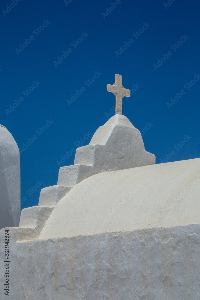 Cyclades church in summer Mykonos Greece Cyclades church in summer Mykonos Greece