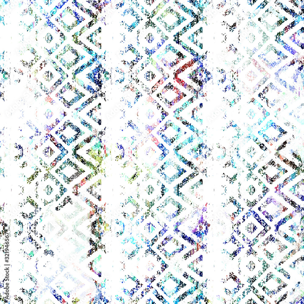 Fototapeta Geometry repeat pattern with texture background