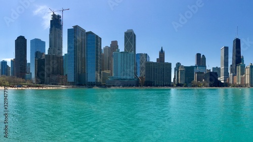 Chicago skyline Lake Michigan   © Paul
