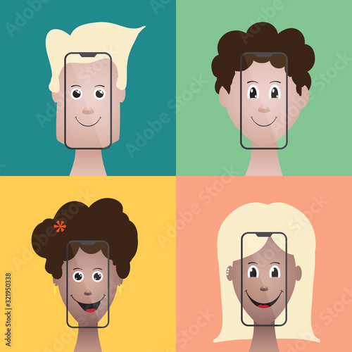 Selfie People Fun Boys Girls