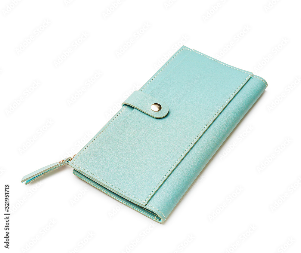 Stylish wallet on white background Stylish wallet on white background