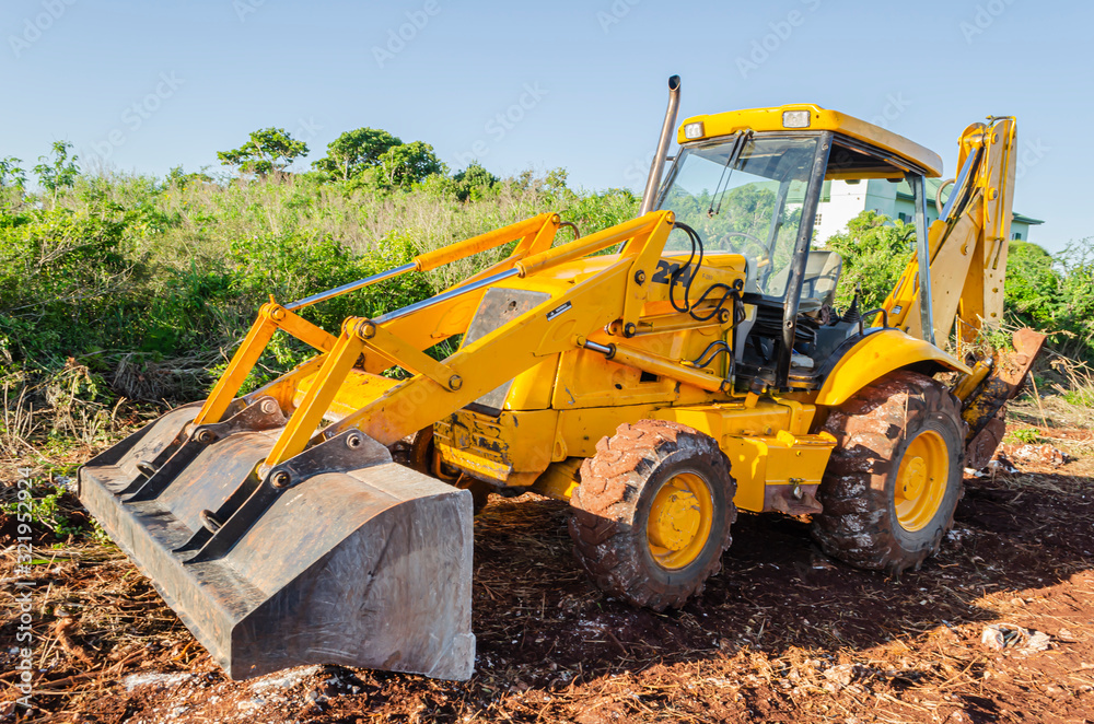 Loader Parked And Bucket Turn Down Loader Parked And Bucket Turn Down