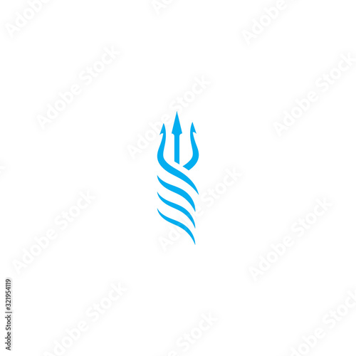 Trident Logo Template vector icon