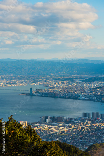 比叡山から琵琶湖眺望