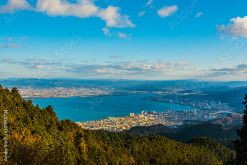 比叡山から琵琶湖眺望