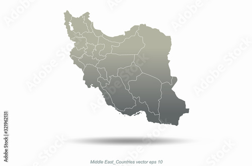 middle east countries map. ...