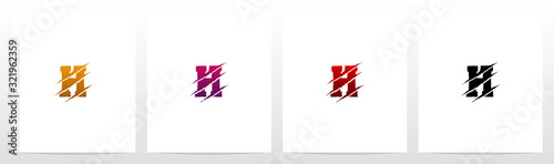 Claw Marks On Letter Logo Design H