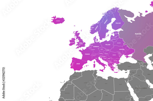 europe map. europe countrie...