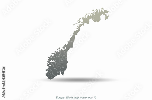 norway map. europe map. eur...