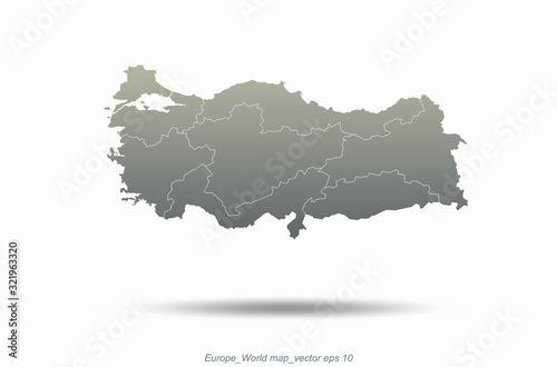 turkey map. europe map. eur...