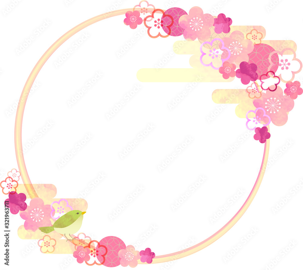 Ume-Momo-Uguisu-frame Ume-Momo-Uguisu-frame
