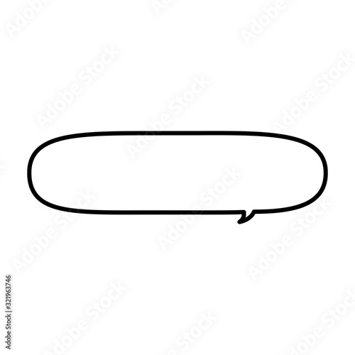 フキダシのイラスト。会話などのテキストを入れるフキダシ。