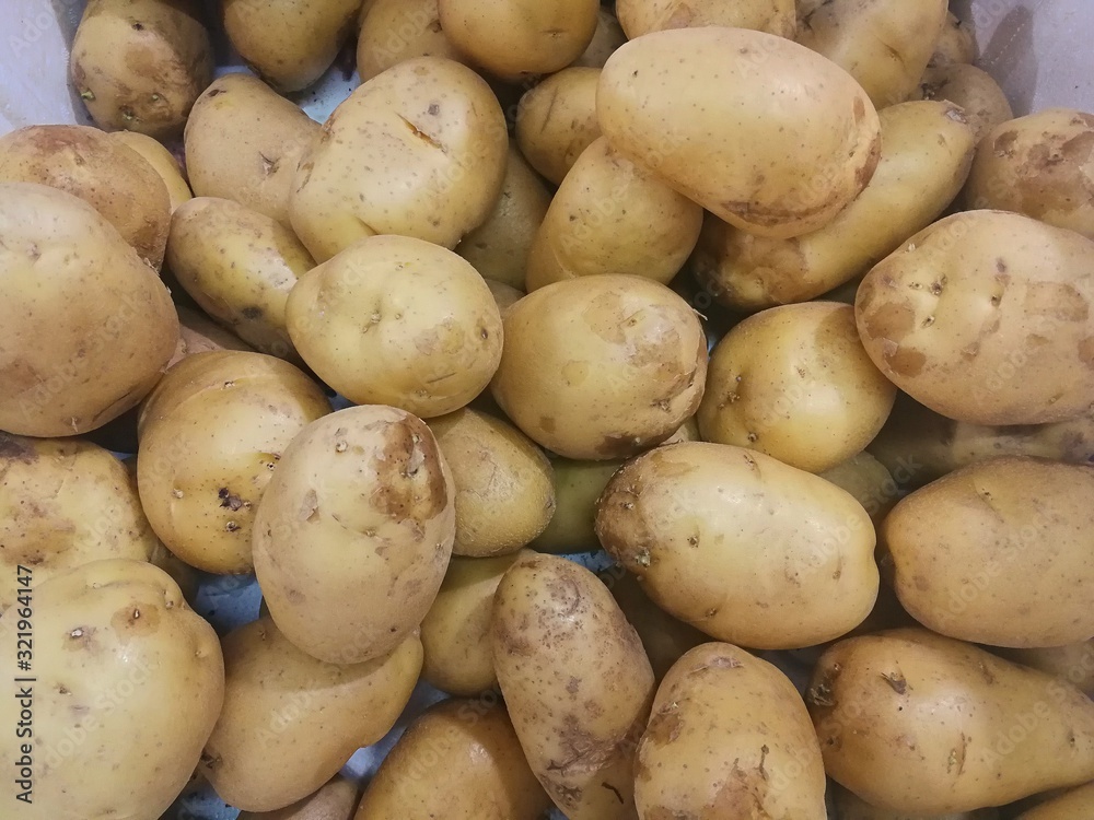 Fresh organic Potatoes are selling on streets of Bangkok Thailand Fresh organic Potatoes are selling on streets of Bangkok Thailand
