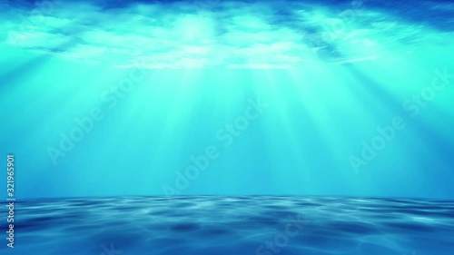 3d rendering of big ice stone on the sea