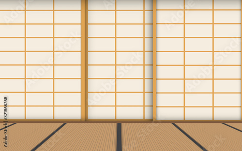 indoor dojo room in japan	