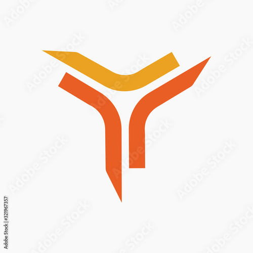 initial letter y logo vector designs