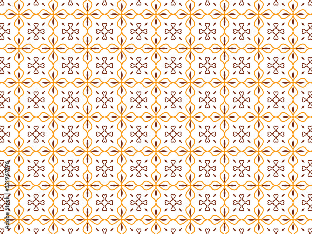 4K Seamless illustrations pattern on white background. 4K Seamless illustrations pattern on white background.