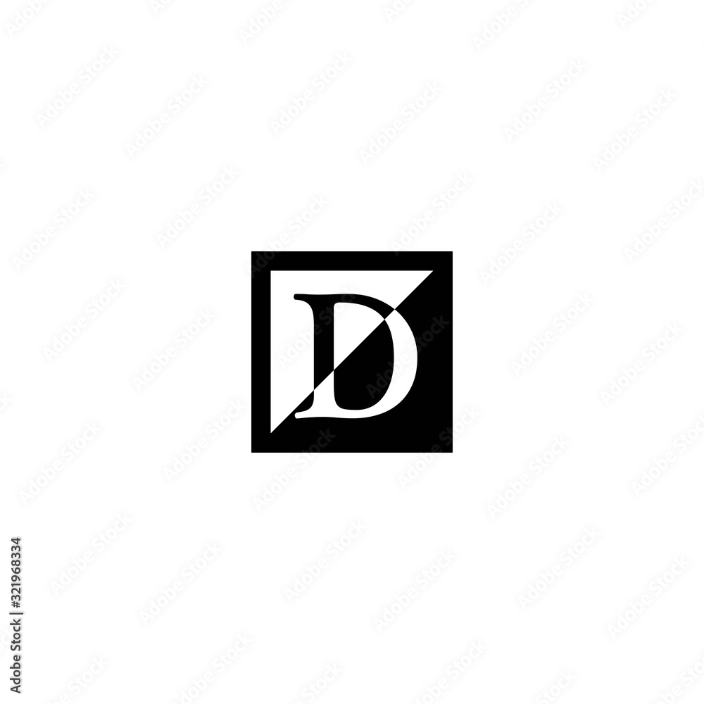 D Letter brand logo business template vector icon D Letter brand logo business template vector icon