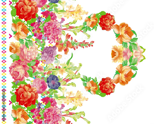 floral background with flowers