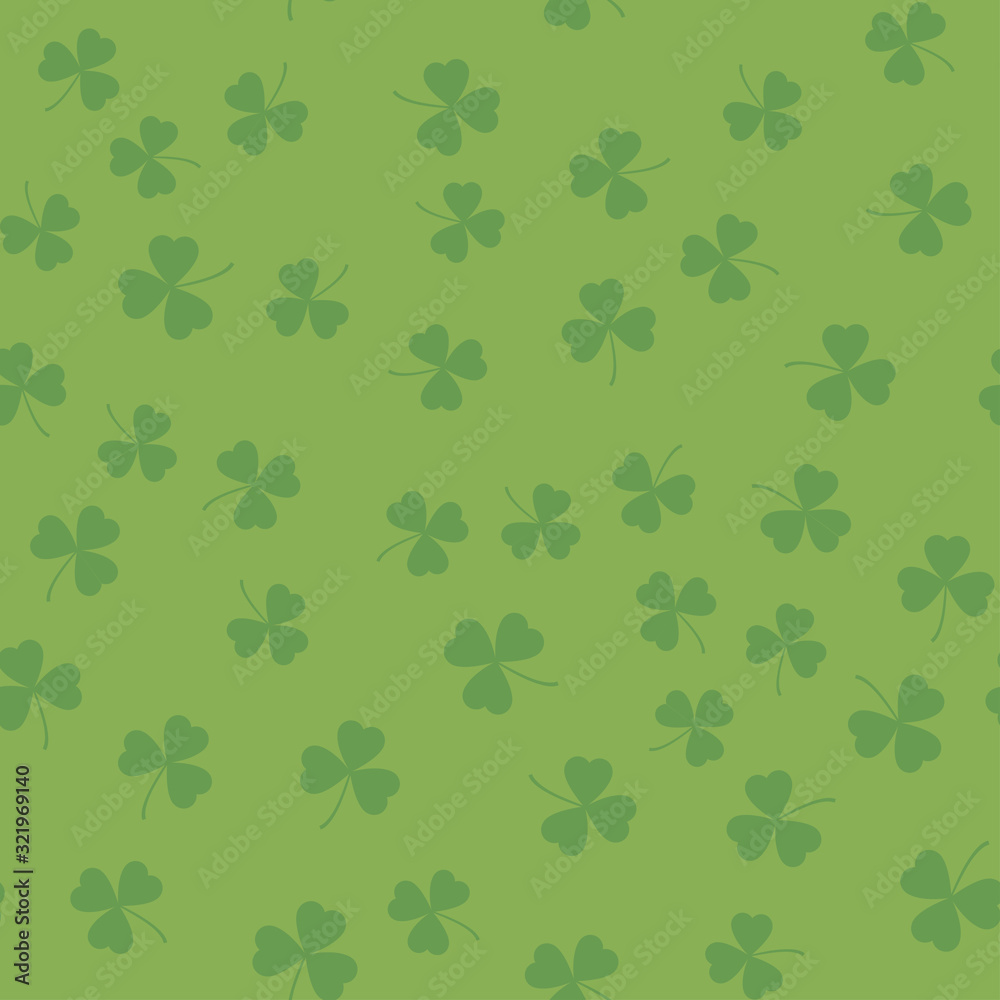 Seamless pattern with shamrock for Saint Patrick's day. Vector Seamless pattern with shamrock for Saint Patrick's day. Vector