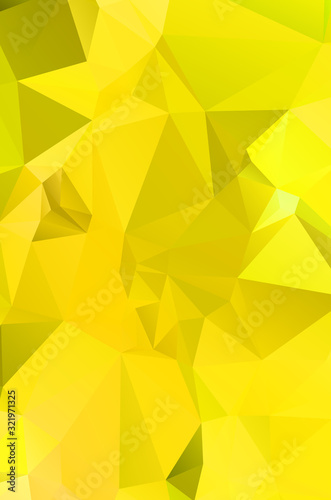 Creative design yellow template random bright colors low poly background