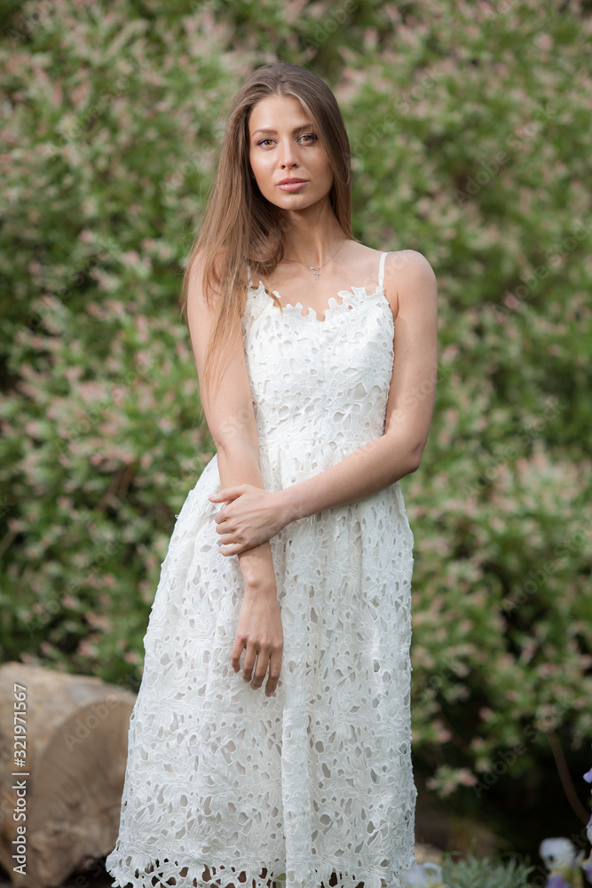 Portrait of beautiful young girl.