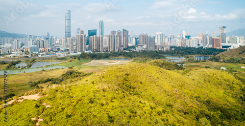 Canvas Print Beautiful landscape of skylines in Shenzhen,China
