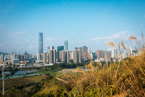 Photography Beautiful landscape skylines of Shenzhen,China