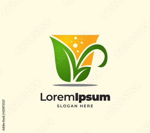 healthy fresh juice logo template