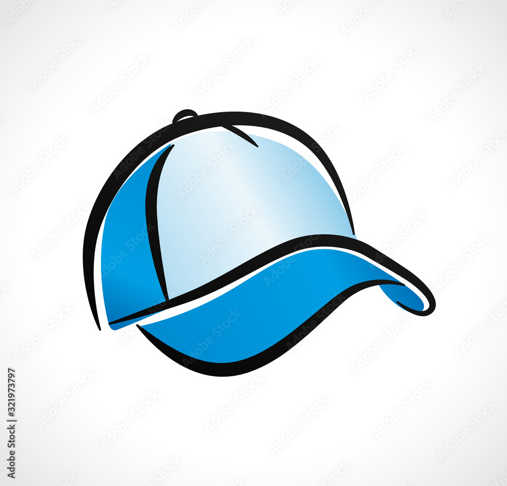 Fototapeta premium Vector cap design on white background