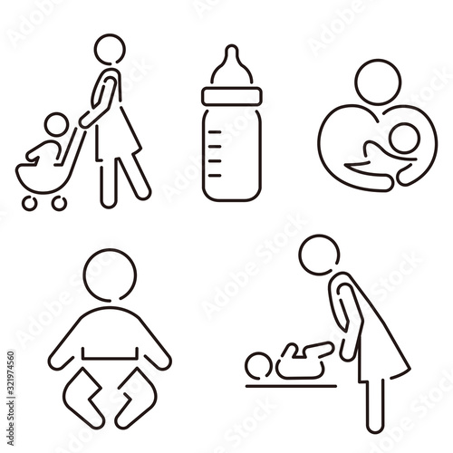 baby room sigh icon vector 