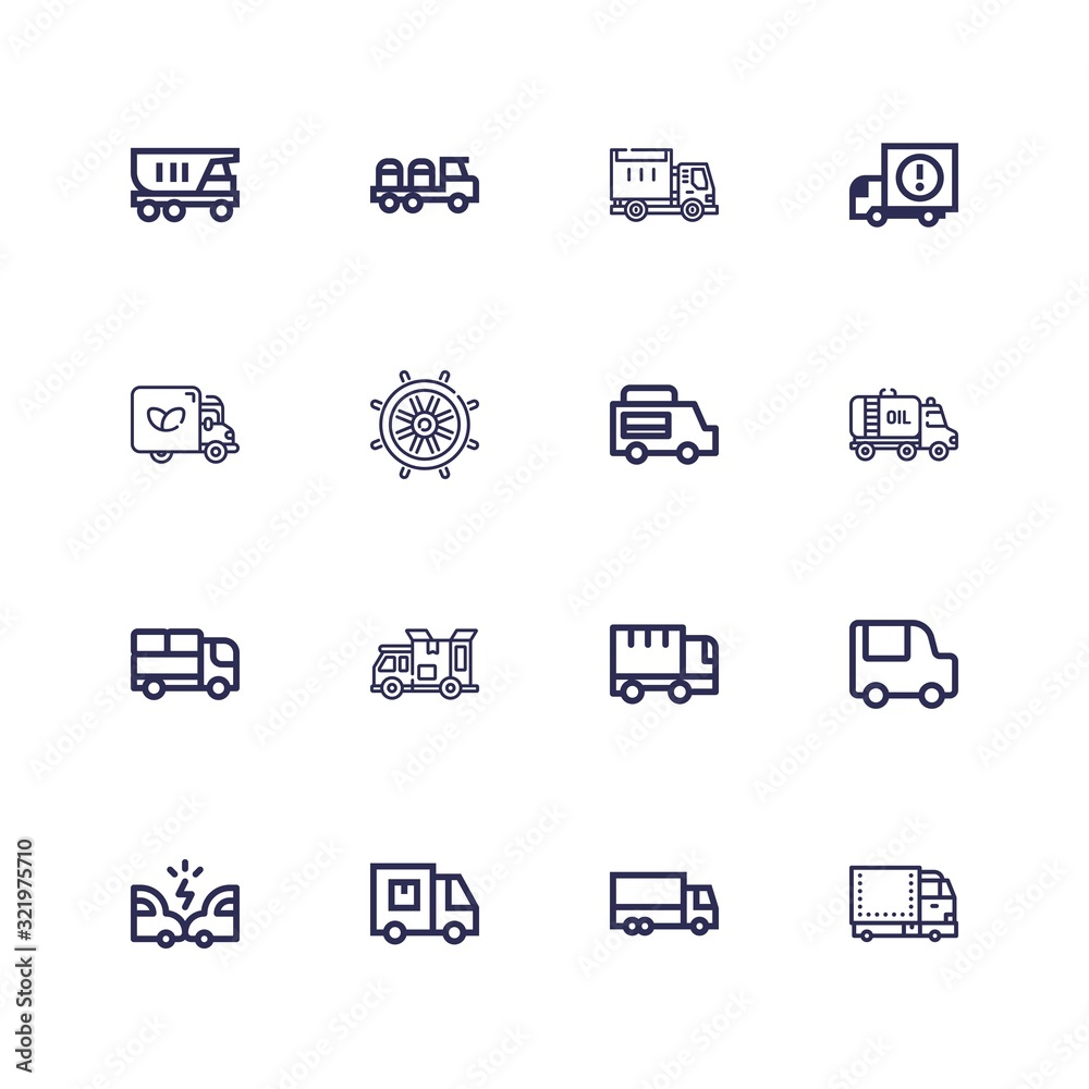 Editable 16 driving icons for web and mobile Editable 16 driving icons for web and mobile