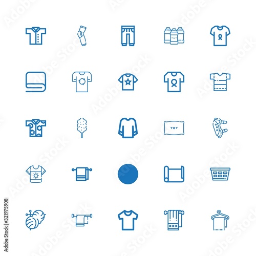 Editable 25 cotton icons for web and mobile