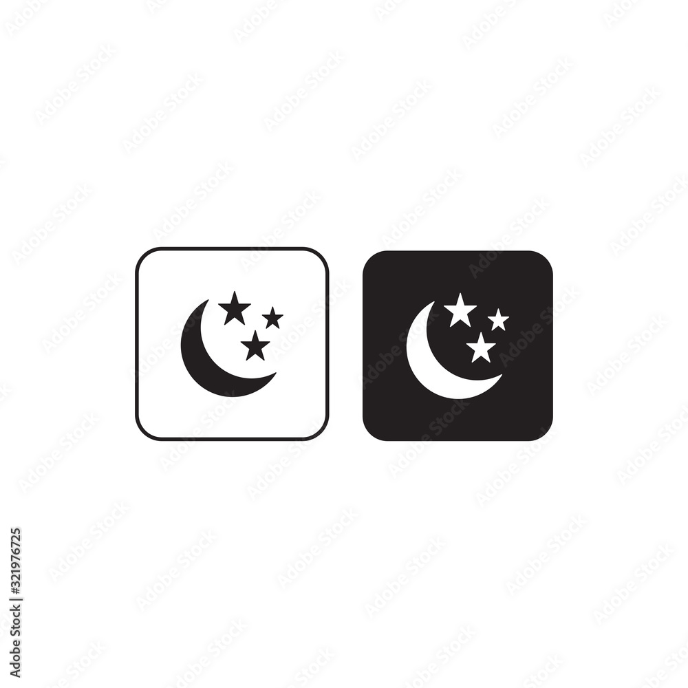 night icon, moonlight icon night icon, moonlight icon