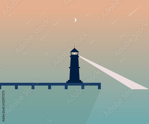 lighthouse- vector illustration