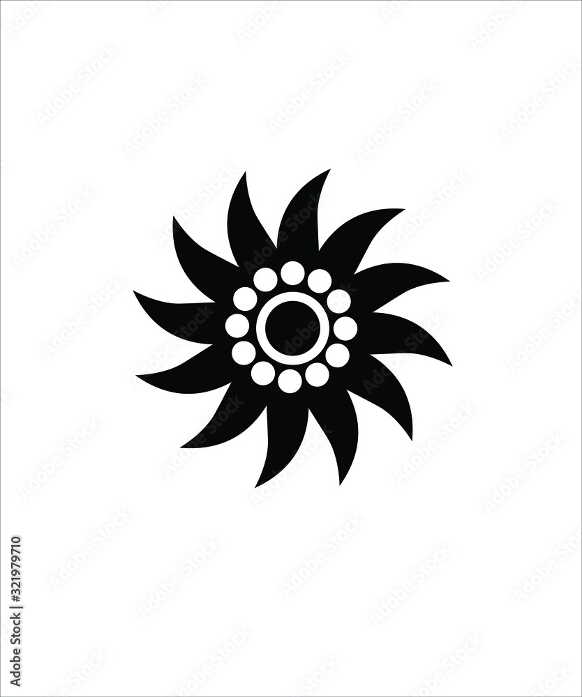 flower flat icon,vector best illustration design icon.