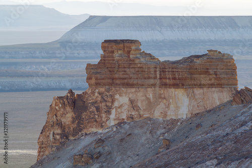 High rocks in Mangystau in the Kazakhstan steppe