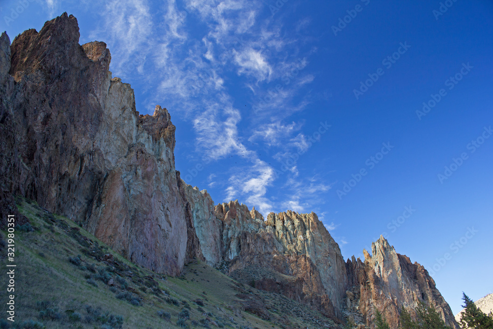 Late afternoon light at Smith Rock State Park, Oregon