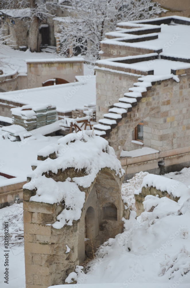 Φωτογραφία Breathtaking view of Valley in winter season, Cappadocia national park, Turkey